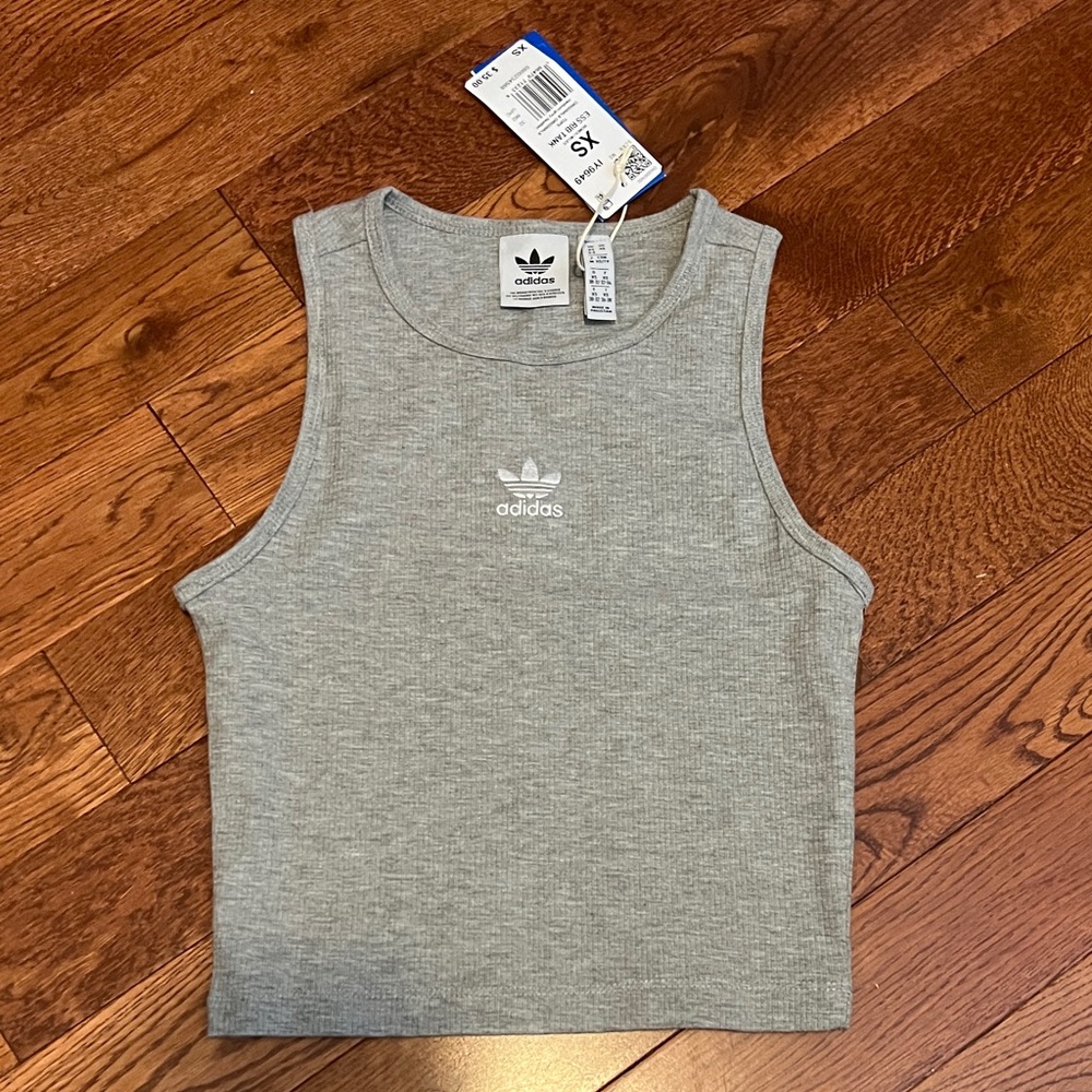 Adidas Heather Gray Sleeveless Top